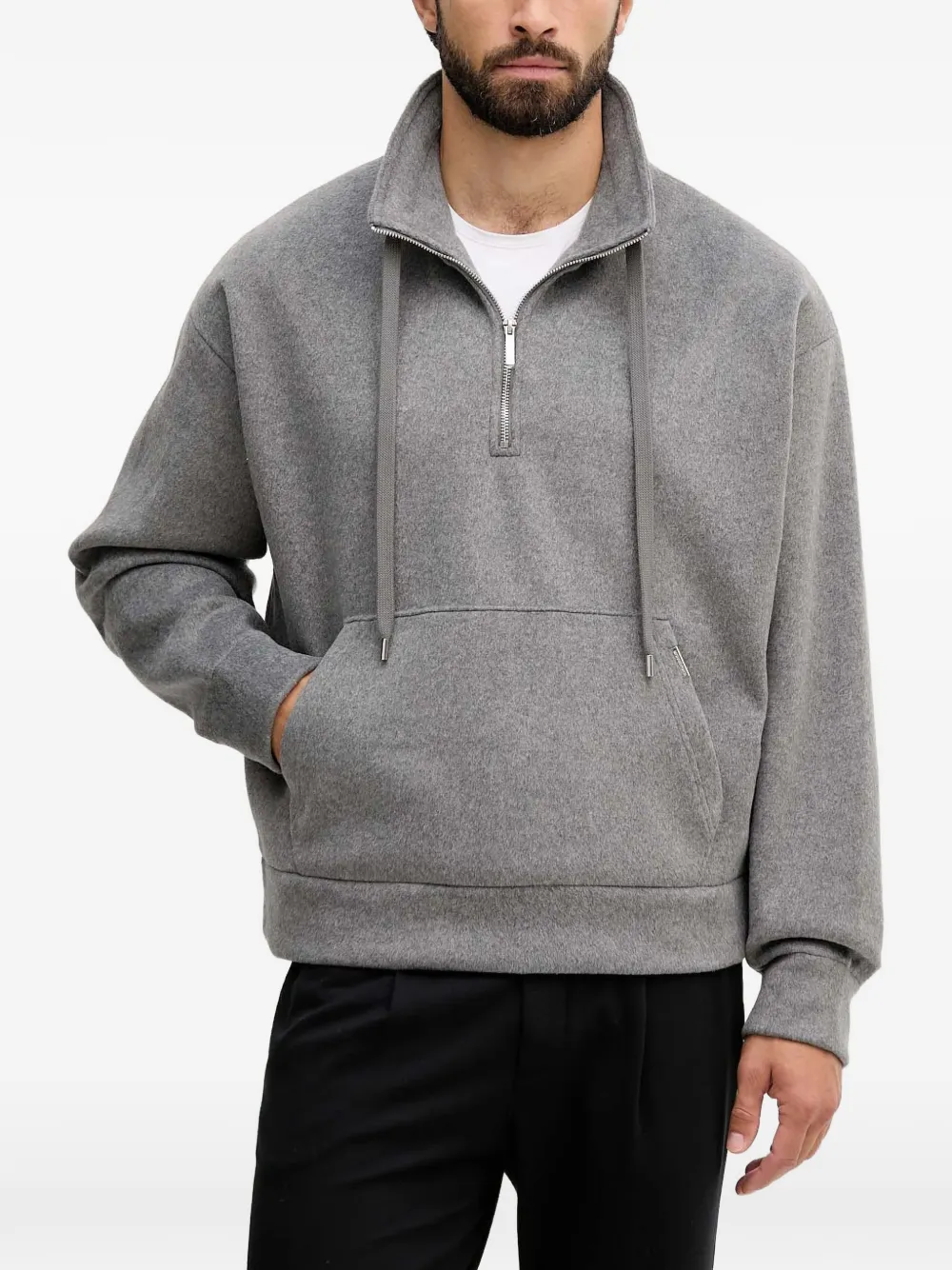 Michael Kors zip pocket sweatshirt - Grigio