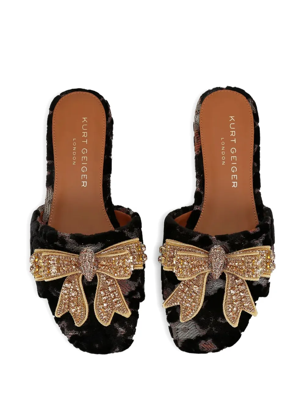 Kurt Geiger London Sandalen verfraaid met strik Bruin