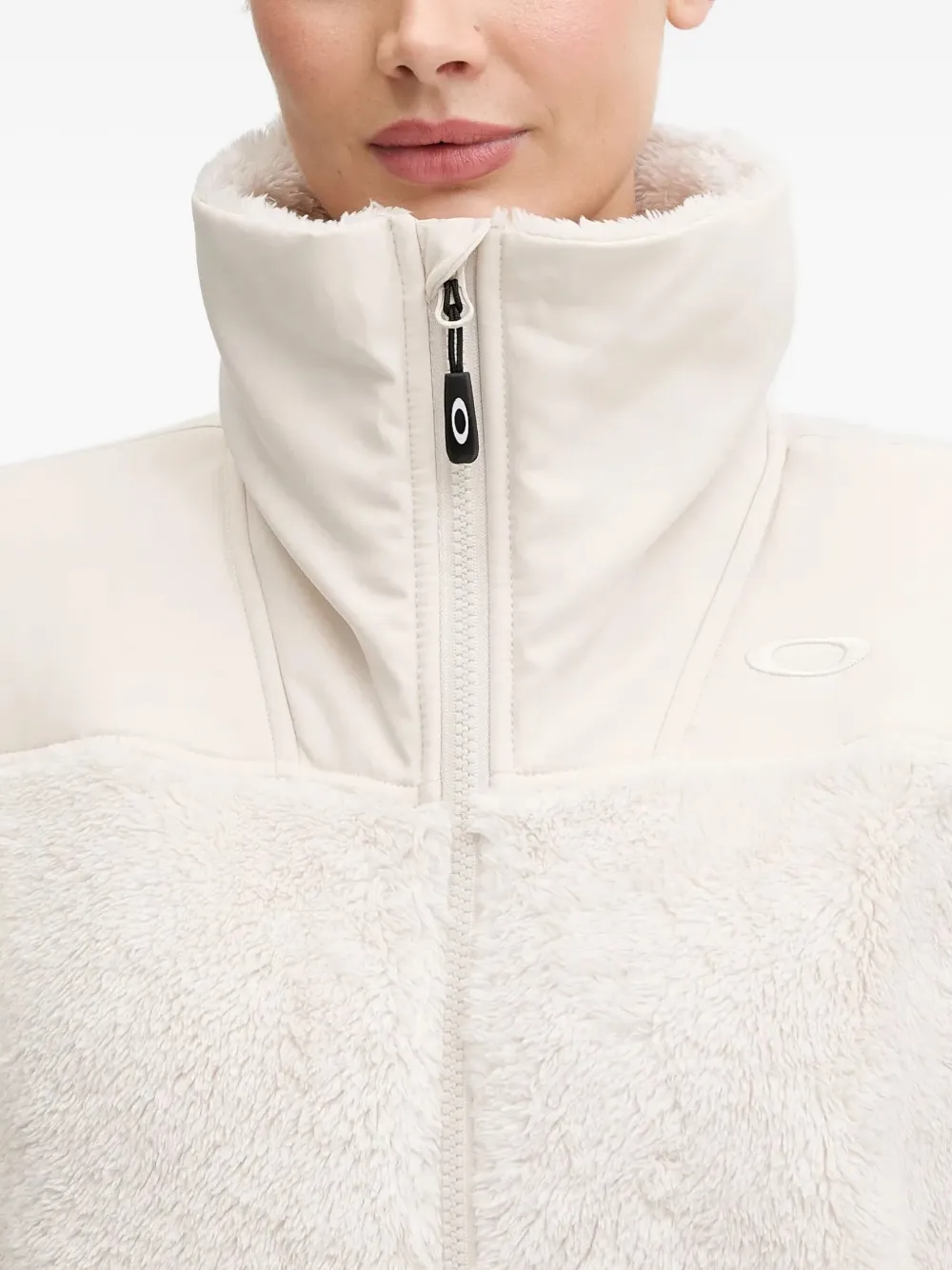 Oakley Zip-fastening Sherpa-fleece Jacket In Brown