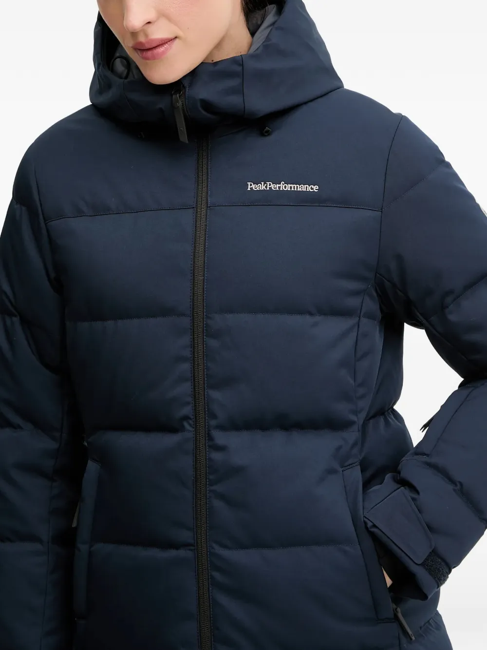Peak Performance Gewatteerde skikleding met capuchon Blauw