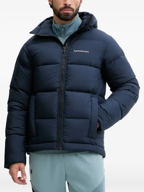 Peak Performance hooded quilted jacket