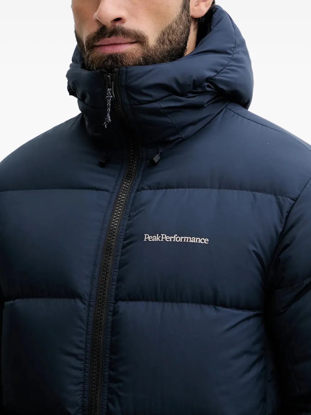 Peak Performance Gevoerd jack met capuchon Blauw