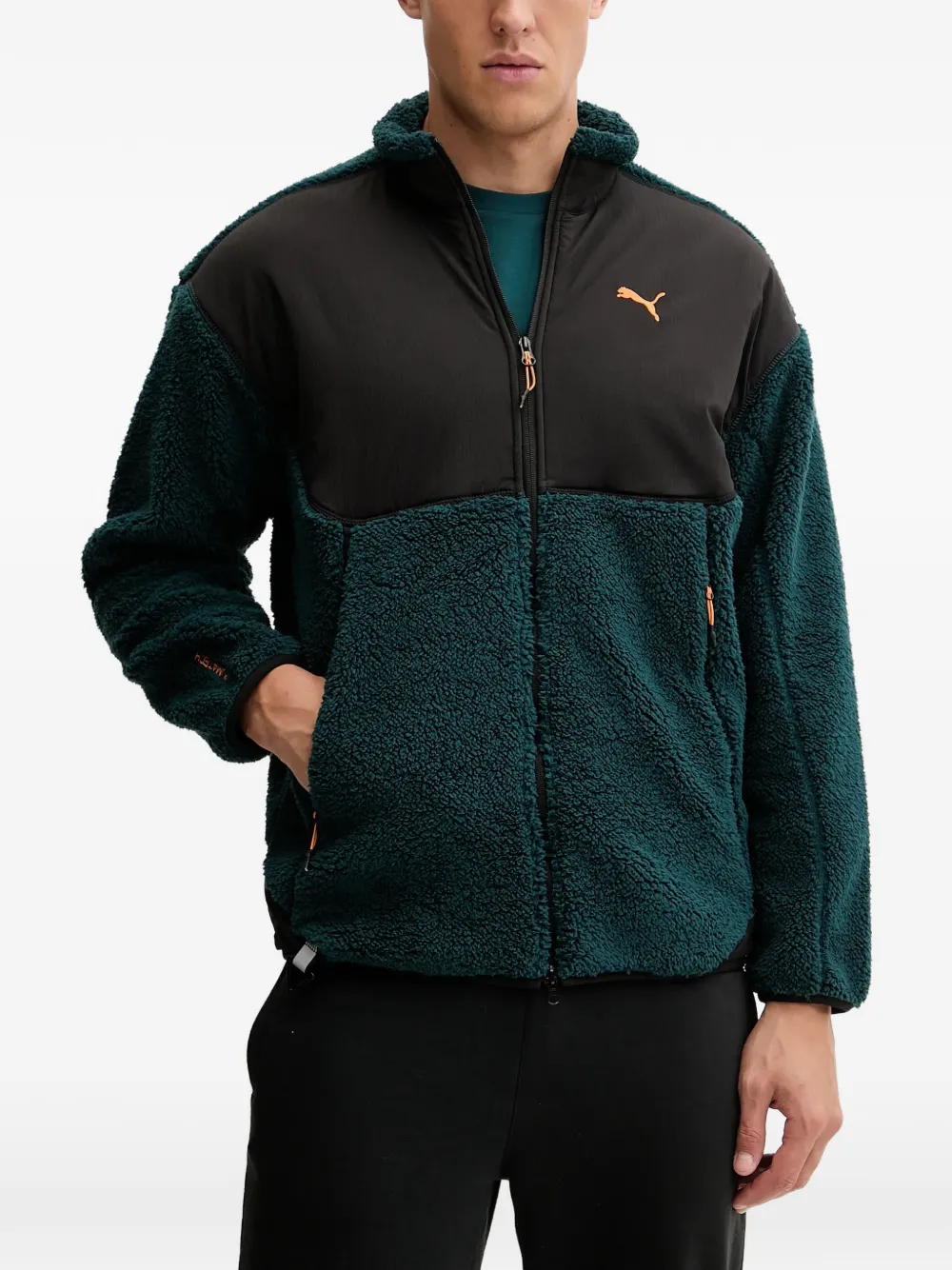 PUMA PUMATECH Relaxed Sherpa jacket - Grün