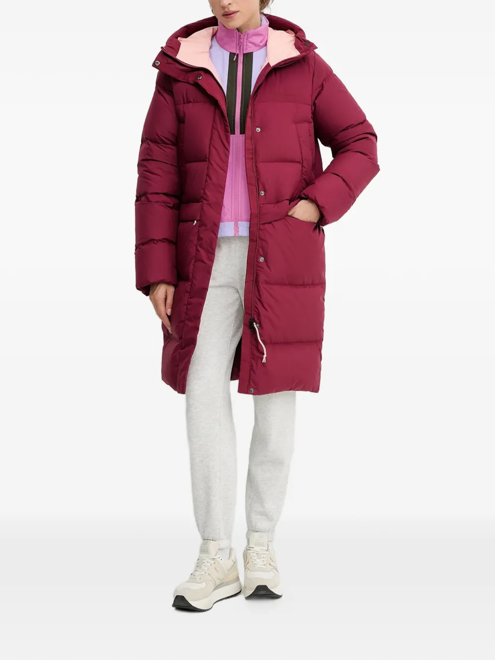  Peak Performance Hooded Padded Jacket - Red 