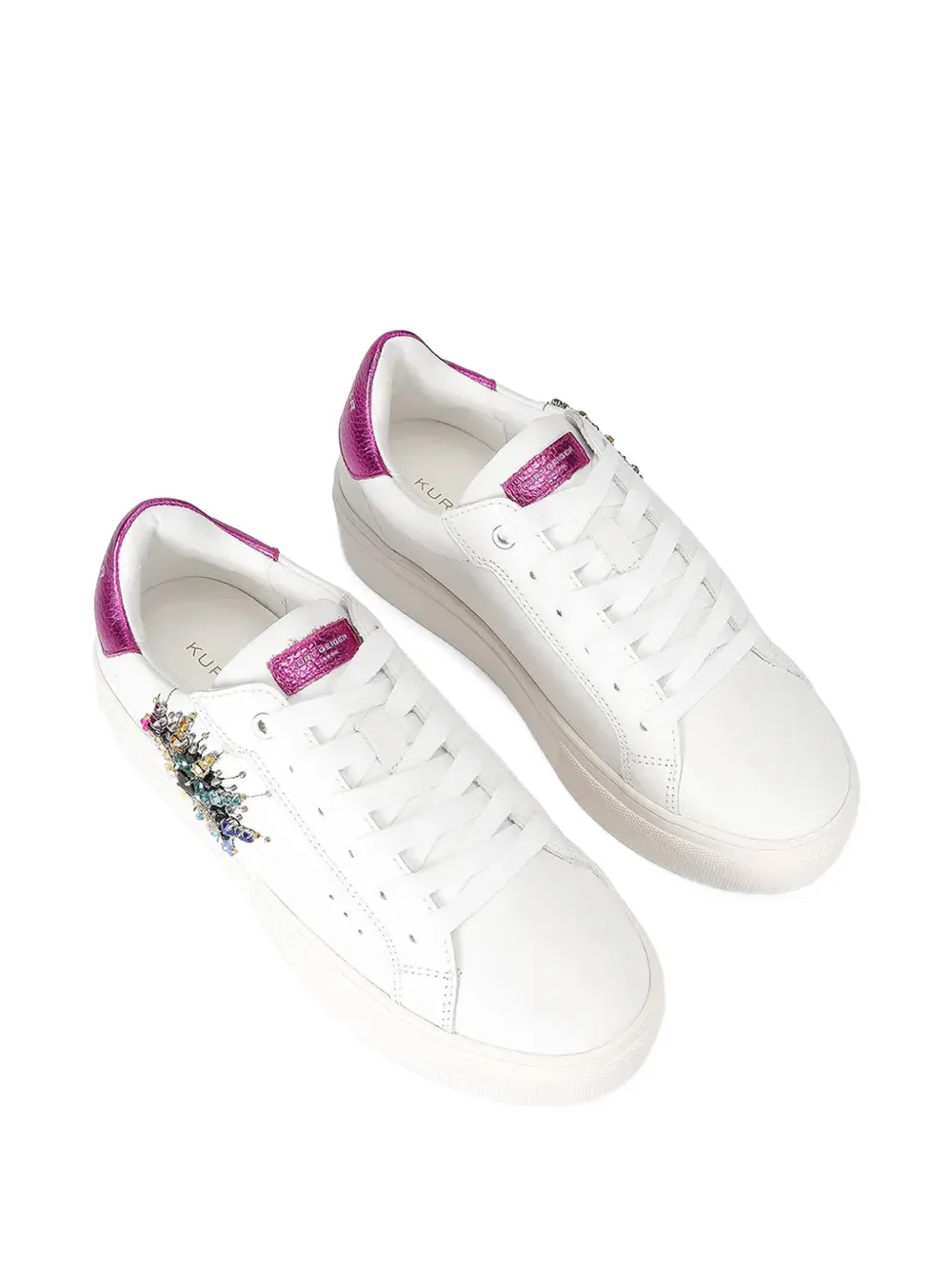 Kurt Geiger London beaded-eye sneakers - Wit