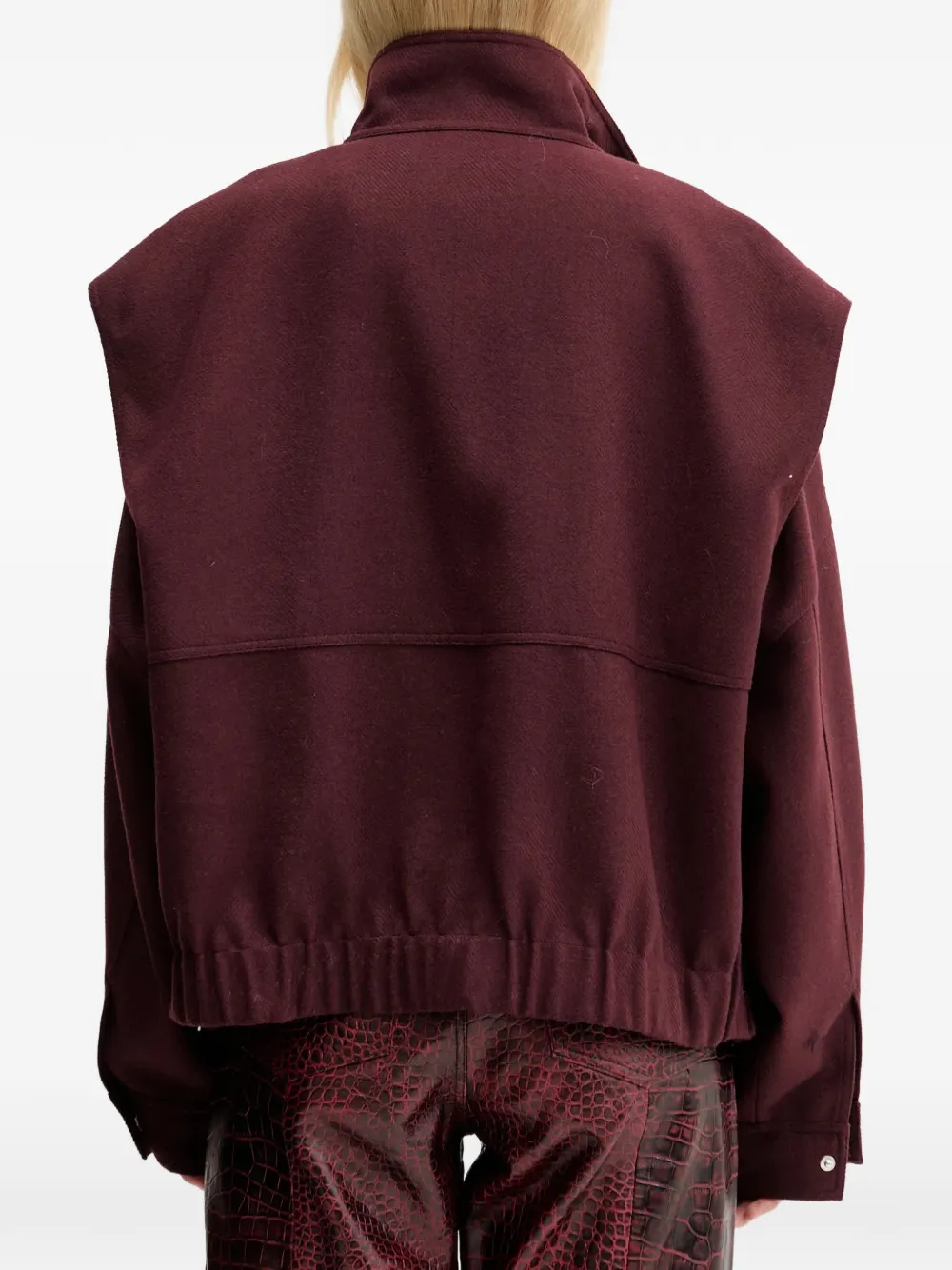 Gzdiaz Silver Zip-Detail Jacket