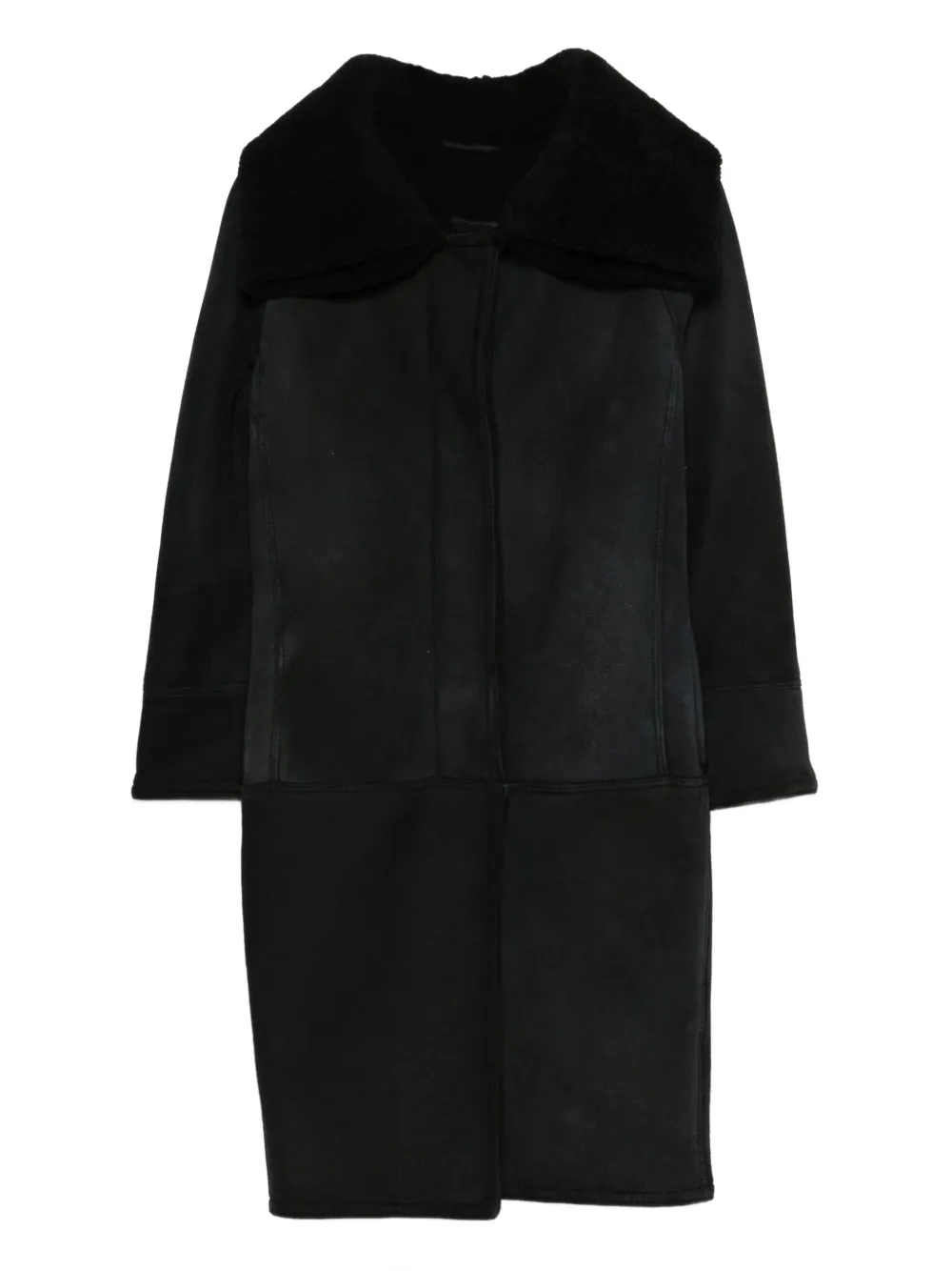 Romeo Gigli Pre-Owned Cappotto in shearling anni 1990 - Nero