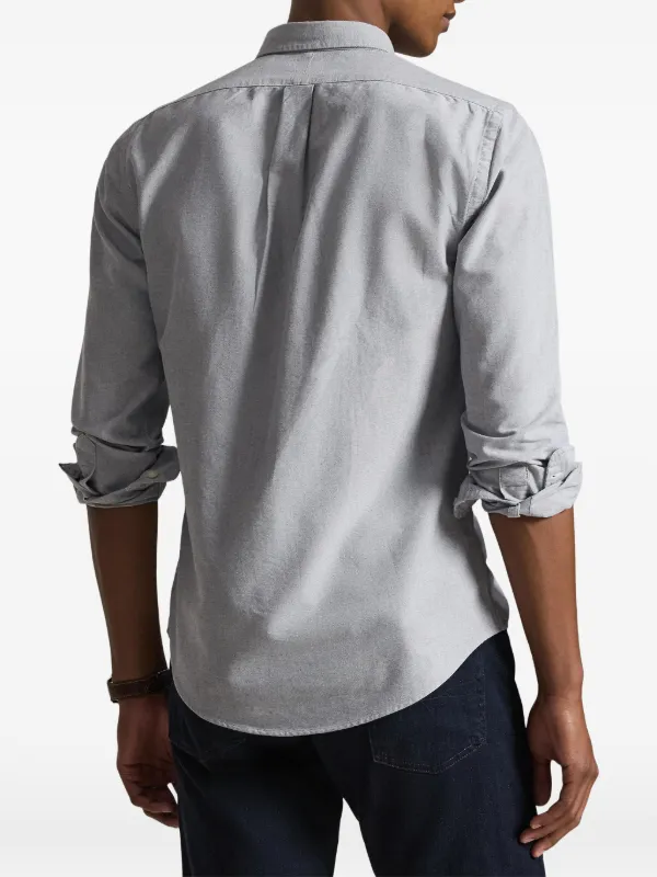 Polo Ralph Lauren slim-fit Oxford Shirt | Blue | FARFETCH Polo Ralph Lauren slim-fit Oxford Shirt | Blue | FARFETCH