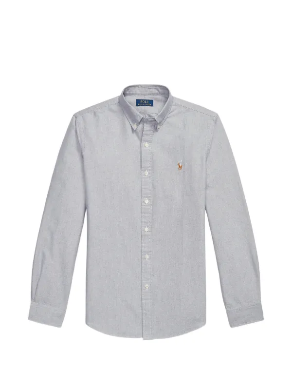 slim fit dress slacks Polo Ralph Lauren Oxford slim-fit shirt Blue - Women main image 0