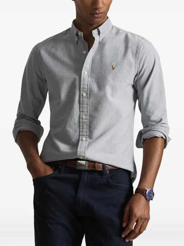ralph lauren dress shirts slim fit POLO Ralph Lauren Poplin Shirt Men's Slim Fit 100% Cotton Easy Care MSRP $79