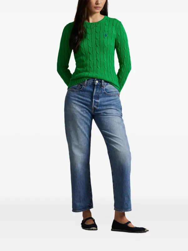 Polo Ralph Lauren ケーブルニット セーター | グリーン | FARFETCH JP