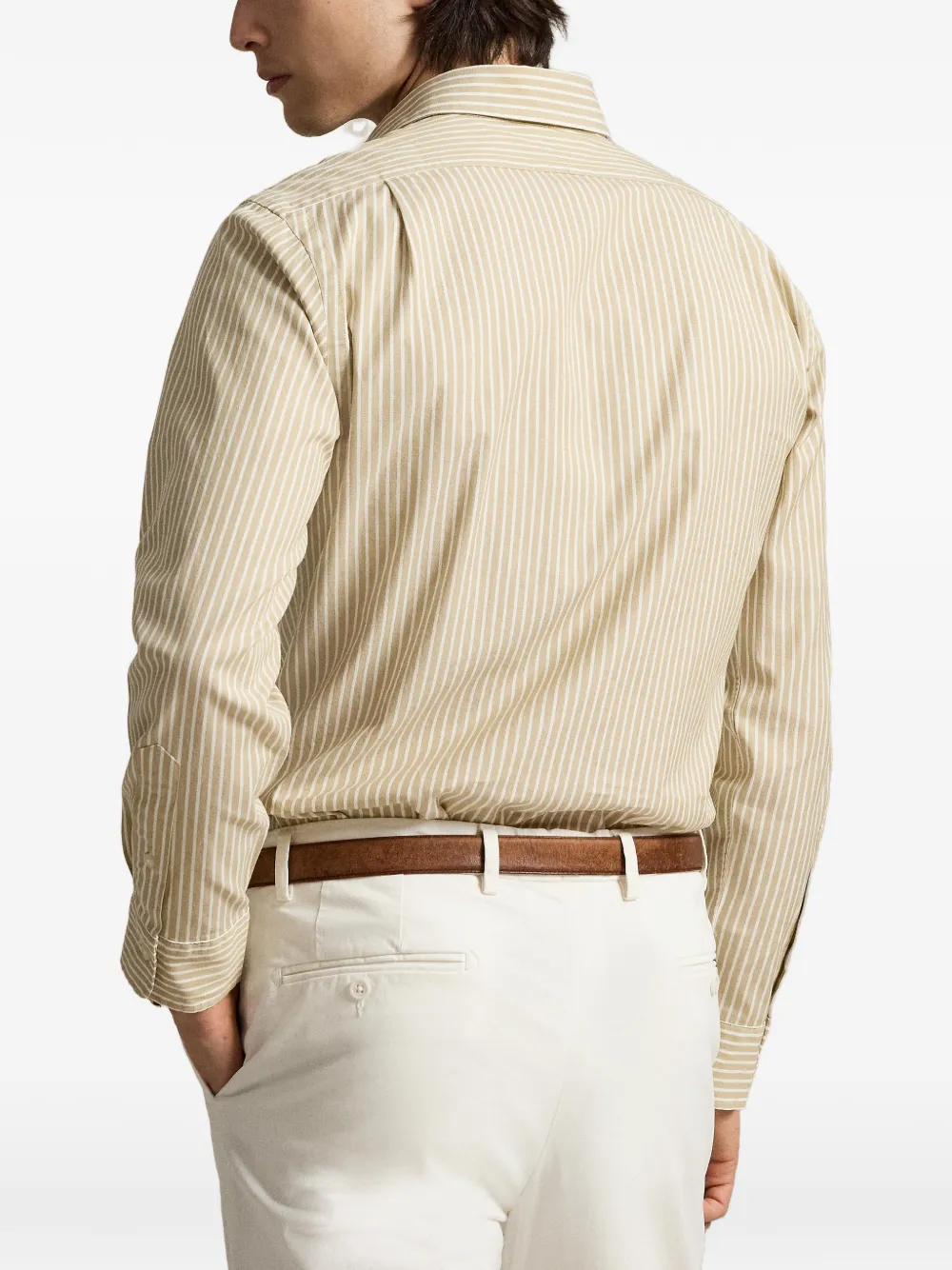 Polo Ralph Lauren Overhemd met geborduurd logo Beige