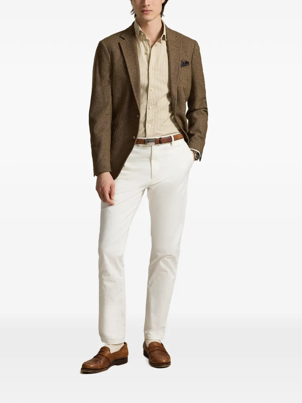 Polo Ralph Lauren Overhemd met geborduurd logo Beige