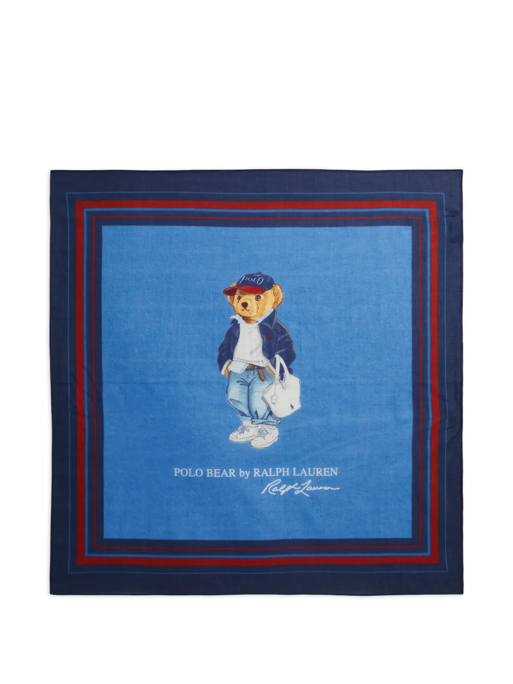 Polo Ralph Lauren Foulard con stampa - Blu