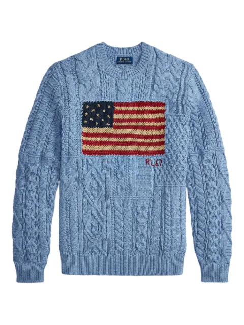 Polo Ralph Lauren flag-motif sweater