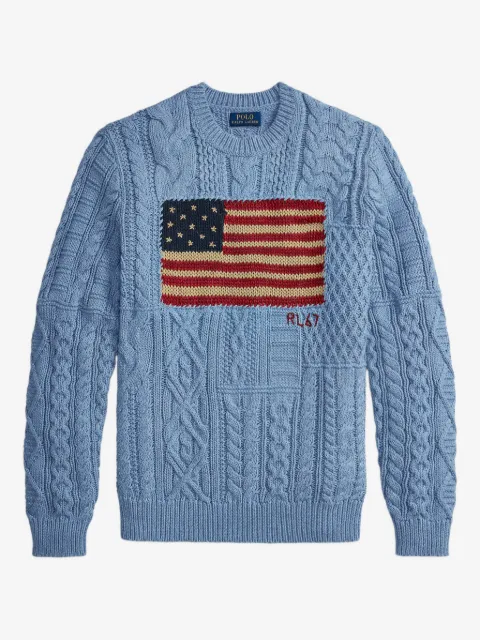 Polo Ralph Lauren flag-motif sweater