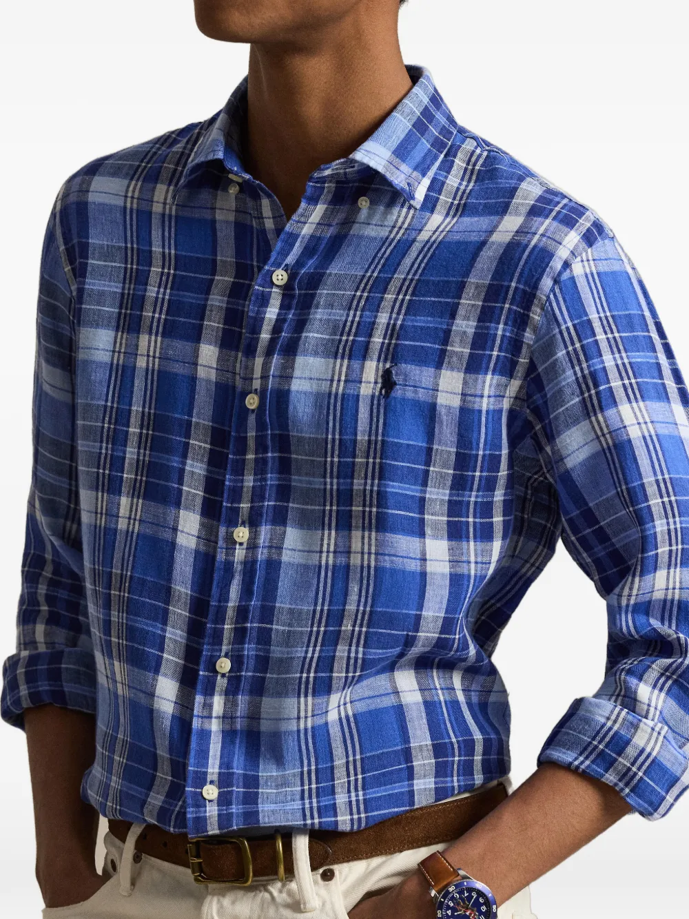 Polo Ralph Lauren Geruit overhemd Blauw