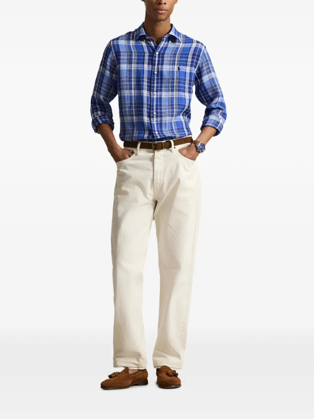 Polo Ralph Lauren Geruit overhemd Blauw