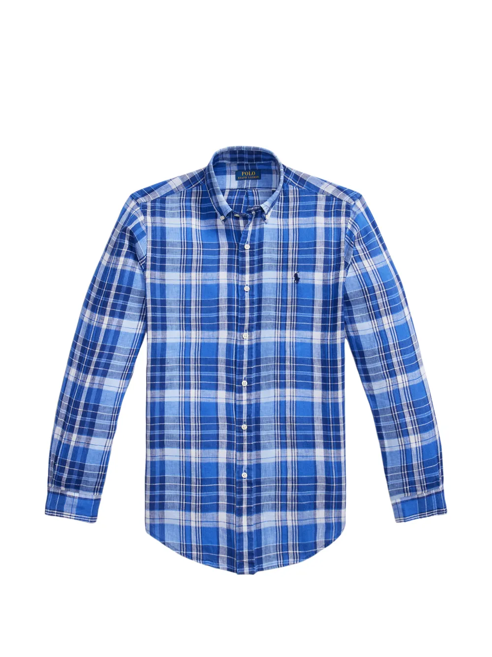 Polo Ralph Lauren plaid linen shirt - Blu