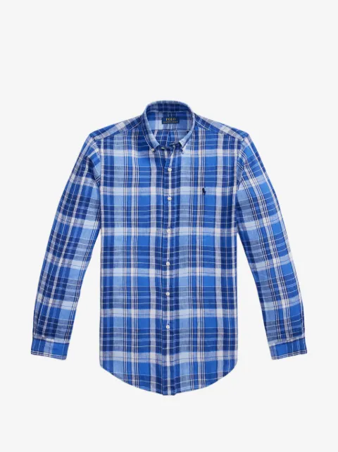 Polo Ralph Lauren Kariertes Leinenhemd