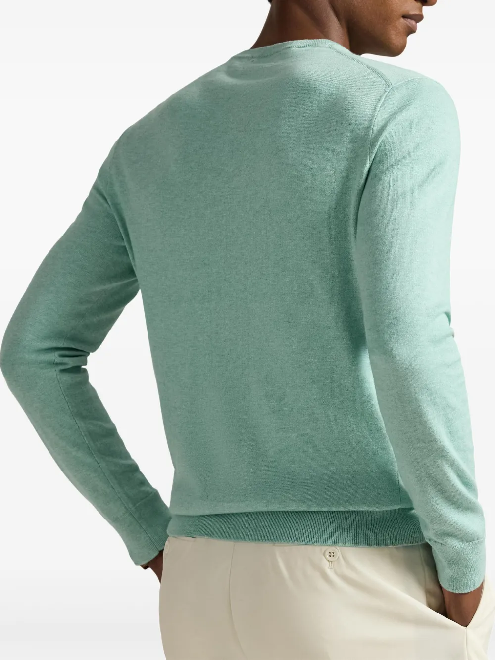 Polo Ralph Lauren Katoenen sweater met geborduurd logo Groen