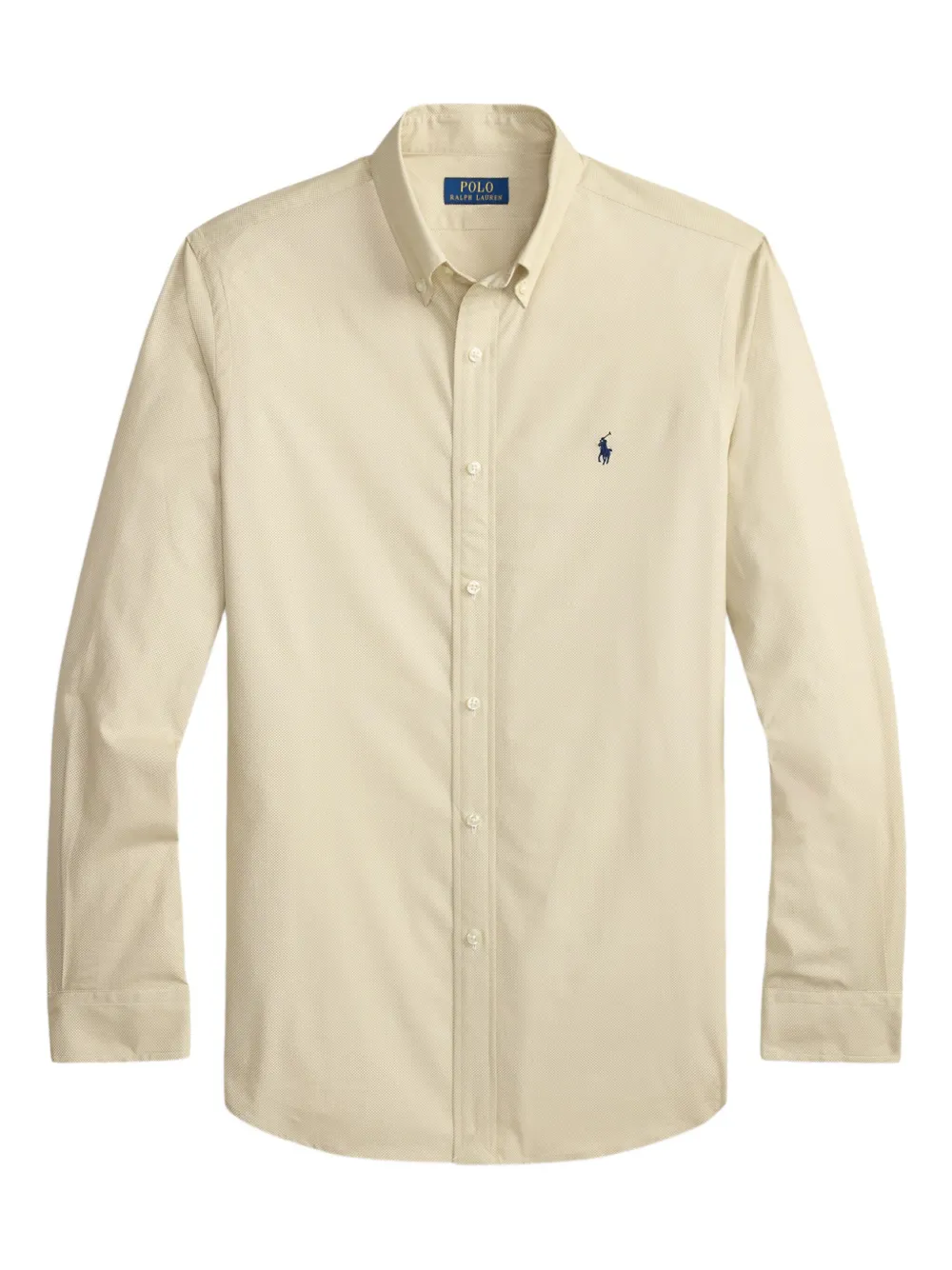 Polo Ralph Lauren Buttoned Long-sleeve Shirt In Neutral