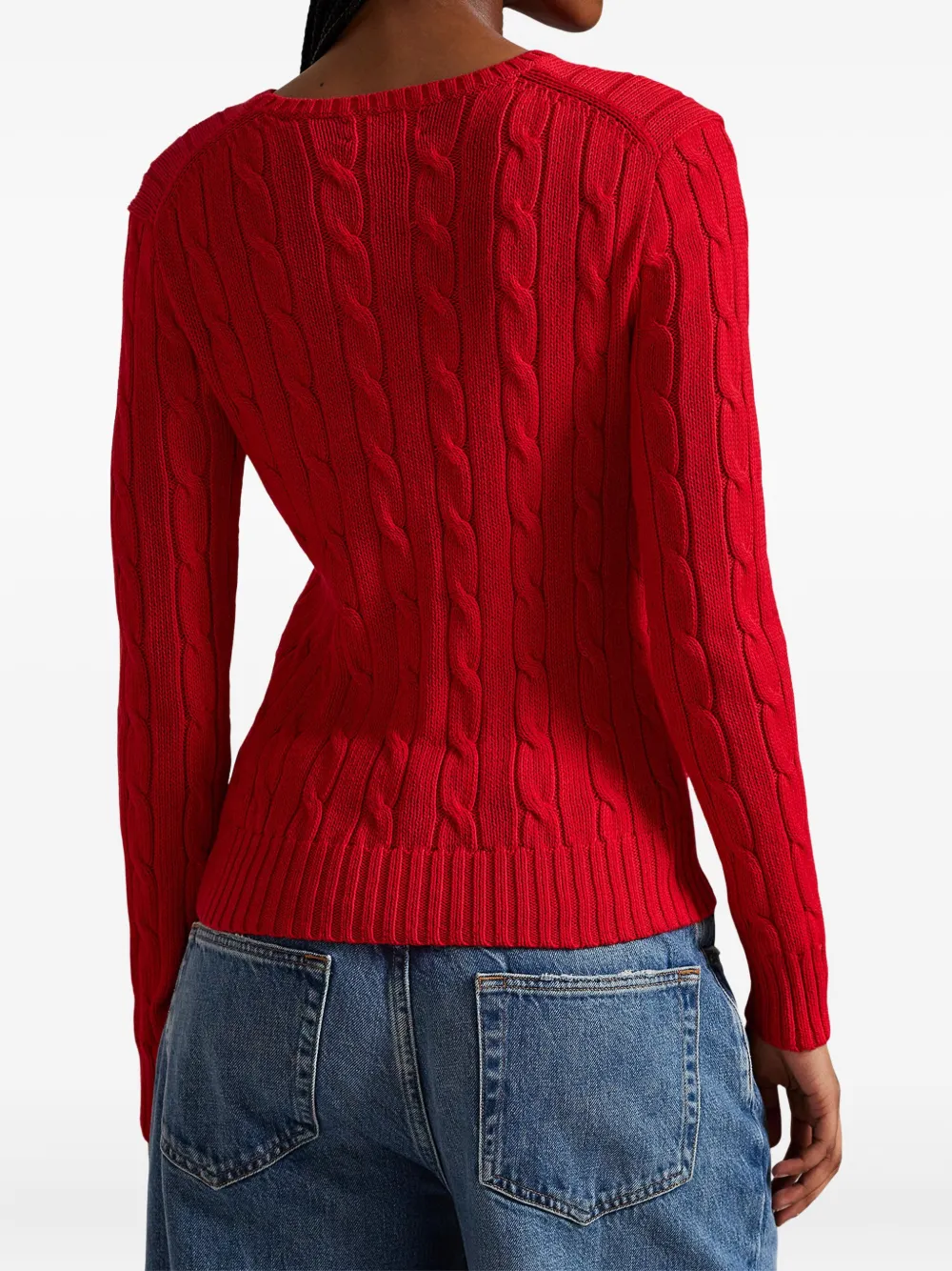 Polo Ralph Lauren Kabelgebreide trui Rood