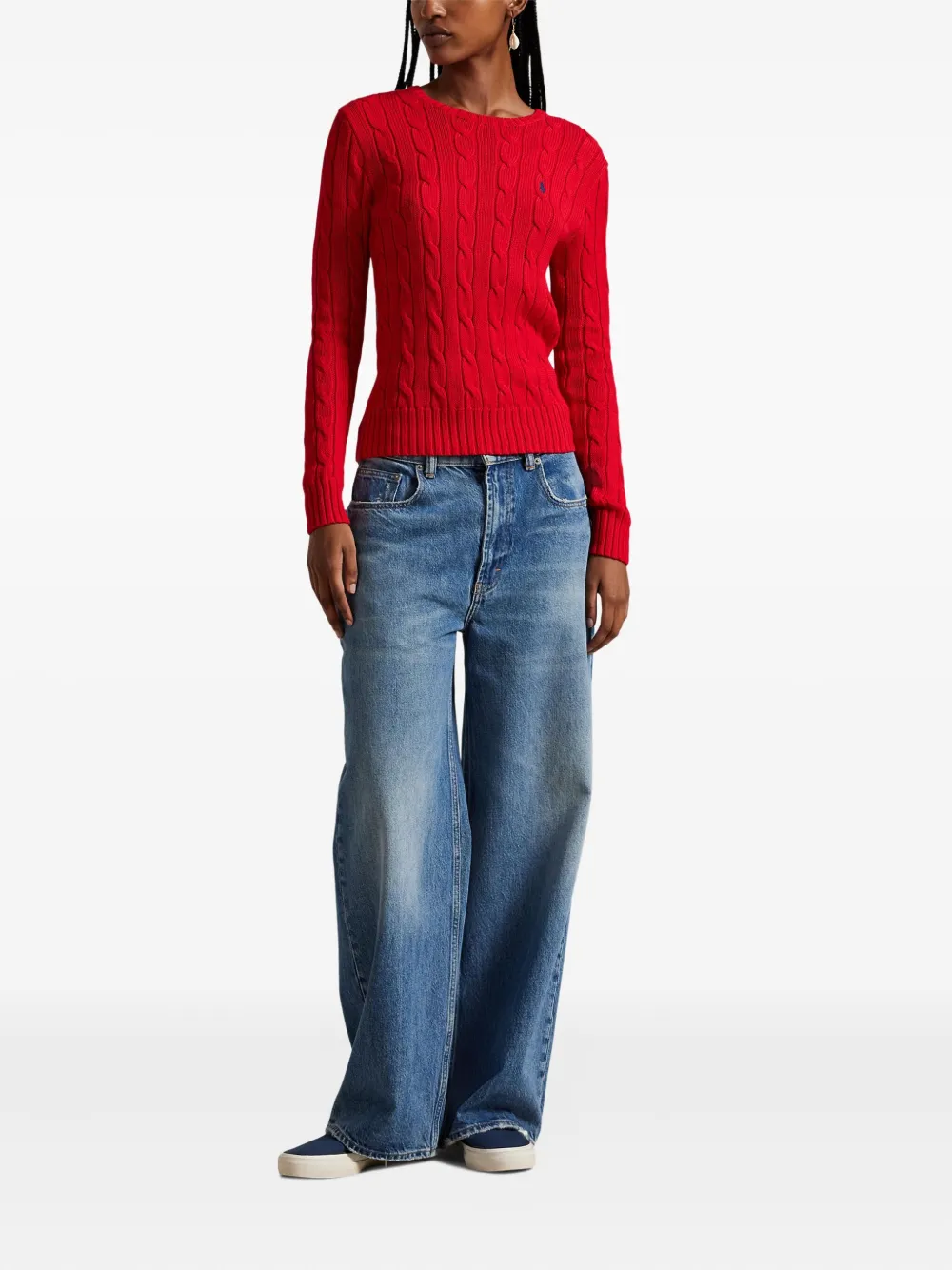 Polo Ralph Lauren Kabelgebreide trui Rood