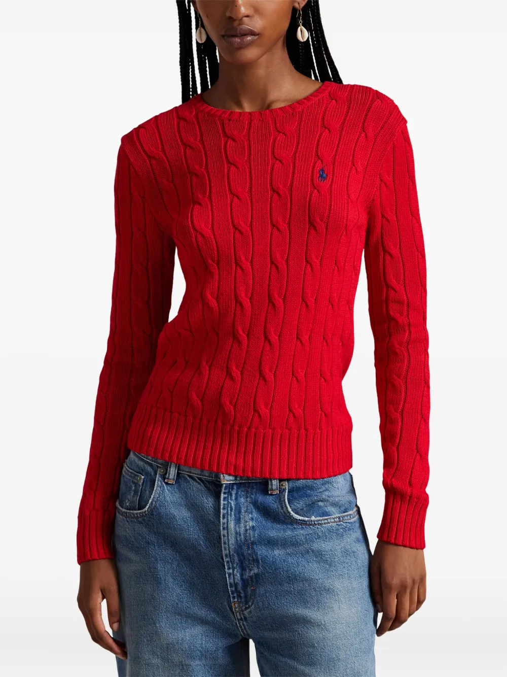 Polo Ralph Lauren Kabelgebreide trui Rood
