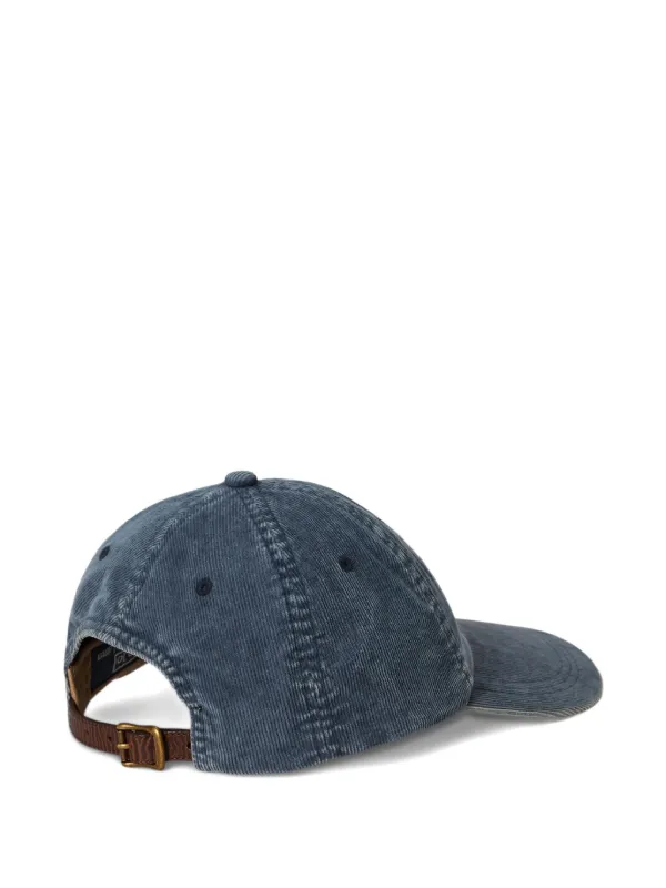 POLO RALPH LAUREN コーデュロイキャップ　帽子 Polo Ralph Lauren コーデュロイ キャップ | ブラック | FARFETCH JP