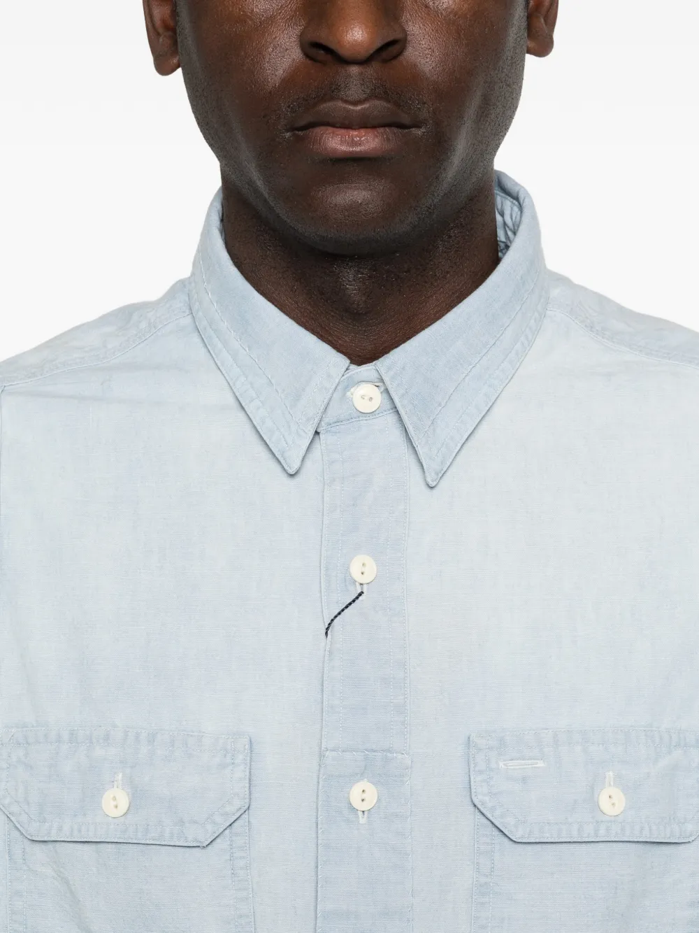 Polo Ralph Lauren Chambray button-up overhemd Blauw