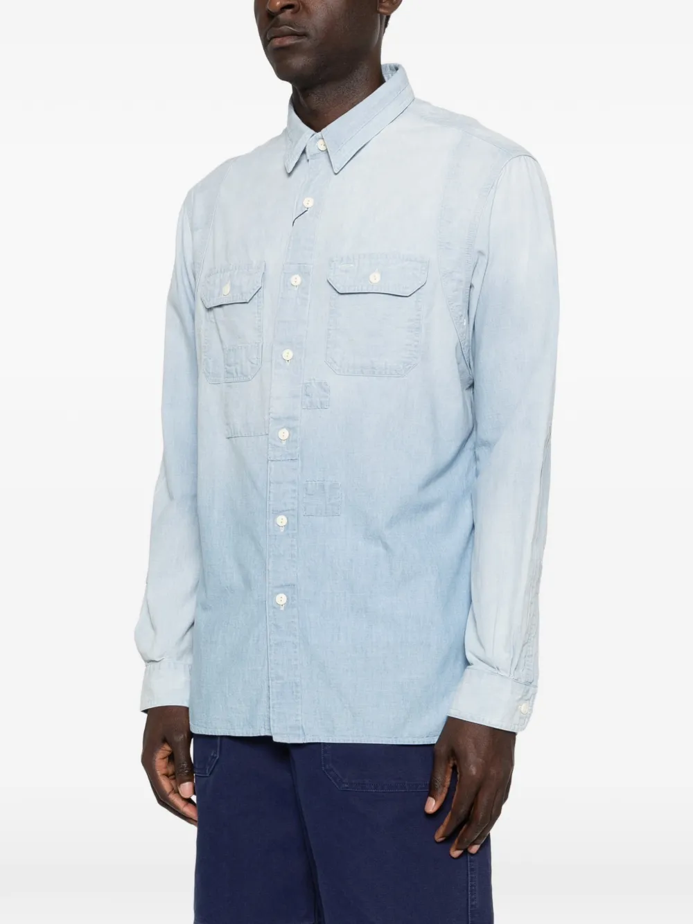 Polo Ralph Lauren Chambray button-up overhemd Blauw