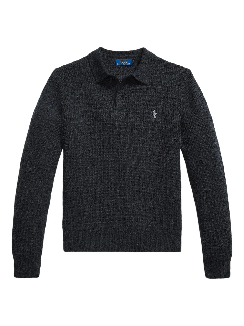 Polo Ralph Lauren Pullover mit Waffelstrick-Muster - Grau