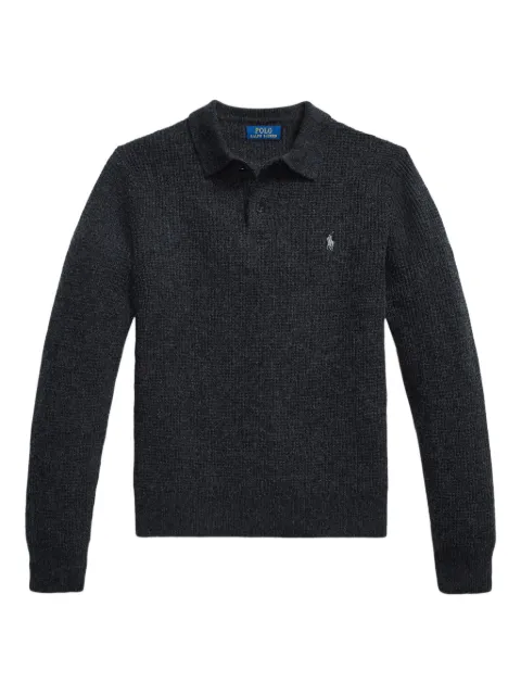 Polo Ralph Lauren waffle-knit polo-collar sweater