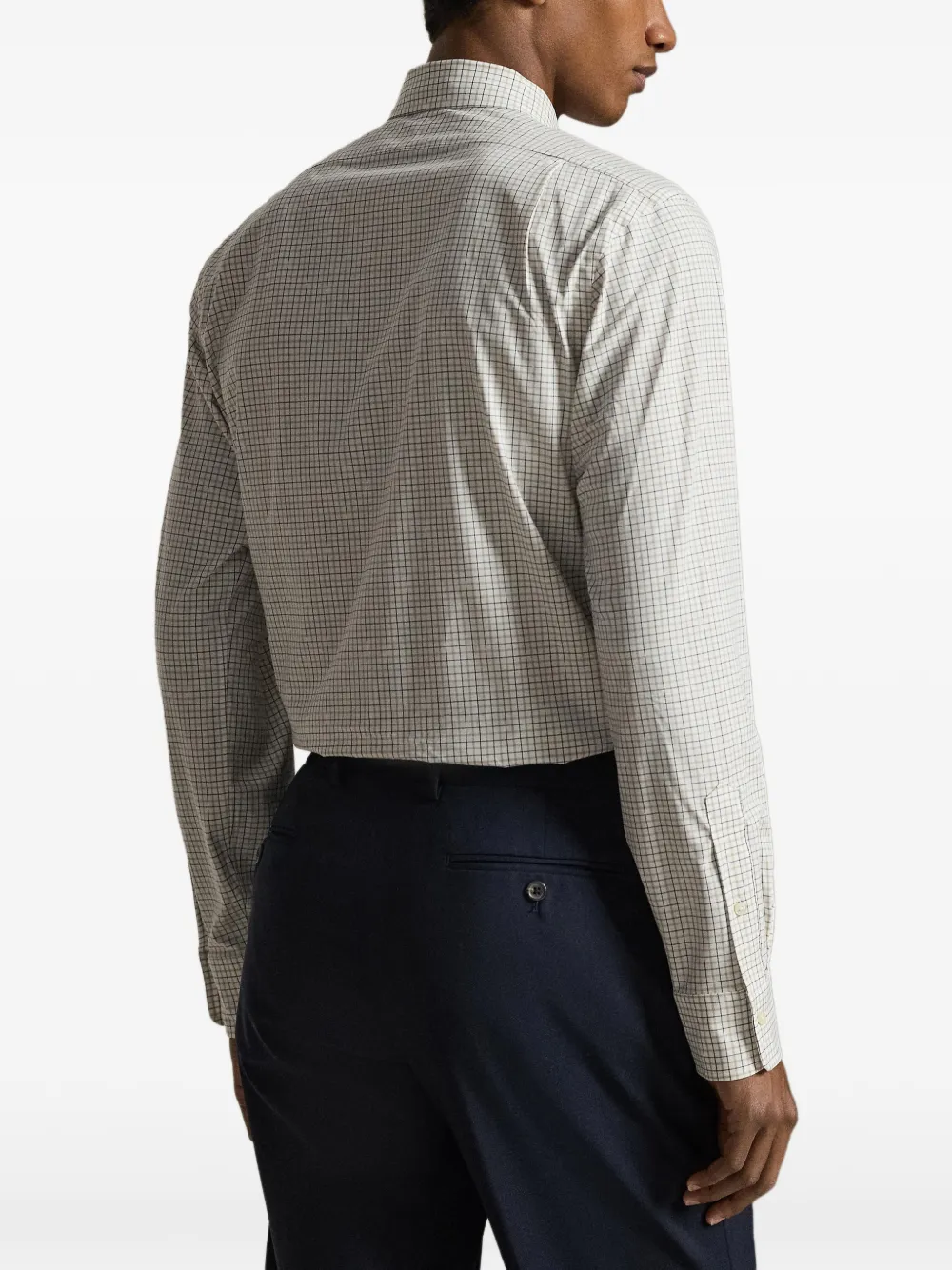  Polo Ralph Lauren Camisa Bordada A Cuadros - Neutro 