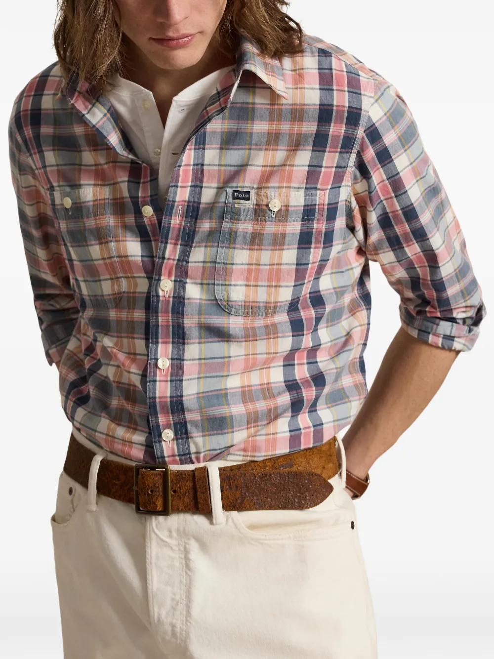 Polo Ralph Lauren Geruit overhemd Grijs