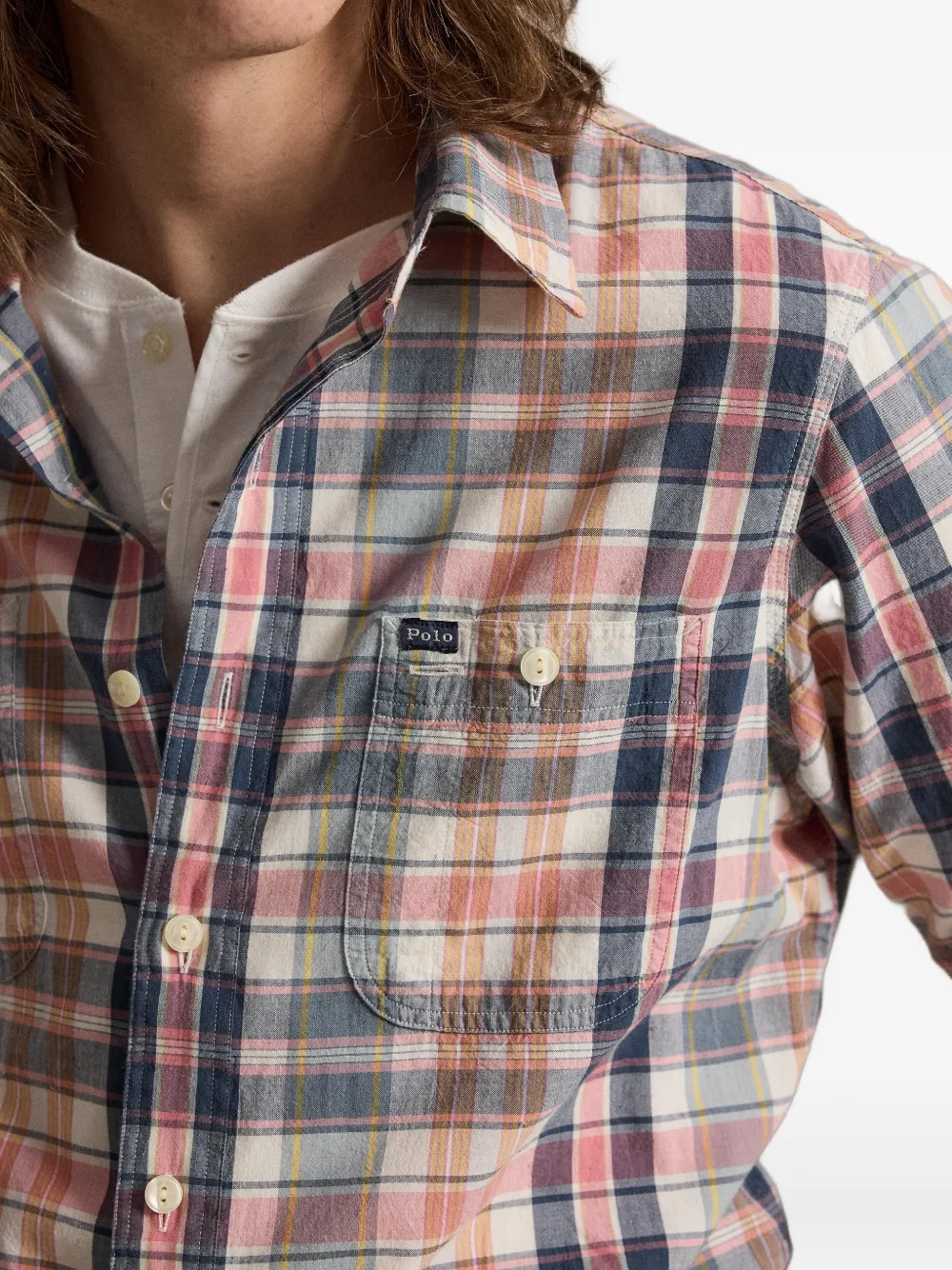Polo Ralph Lauren Geruit overhemd Grijs