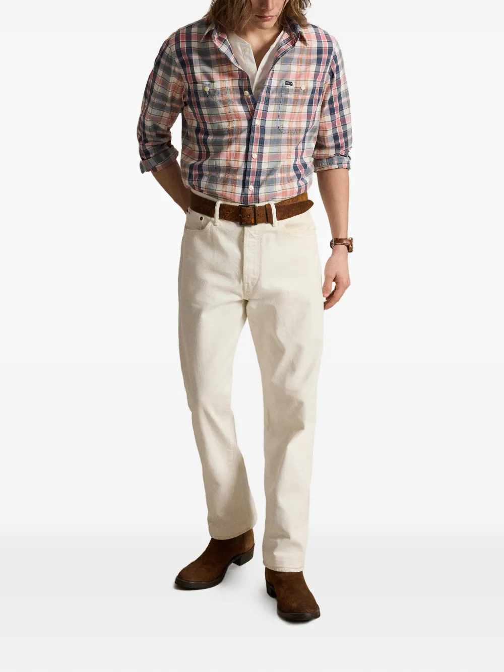 Polo Ralph Lauren Geruit overhemd Grijs