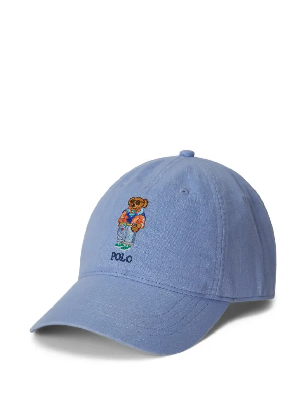 Polo Ralph Lauren Polo Bear Logo-embroidery Baseball Cap in Blue