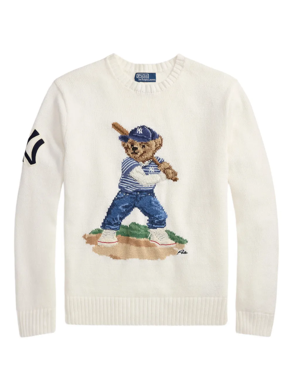 Polo Ralph Lauren bear graphic sweater - Neutrals