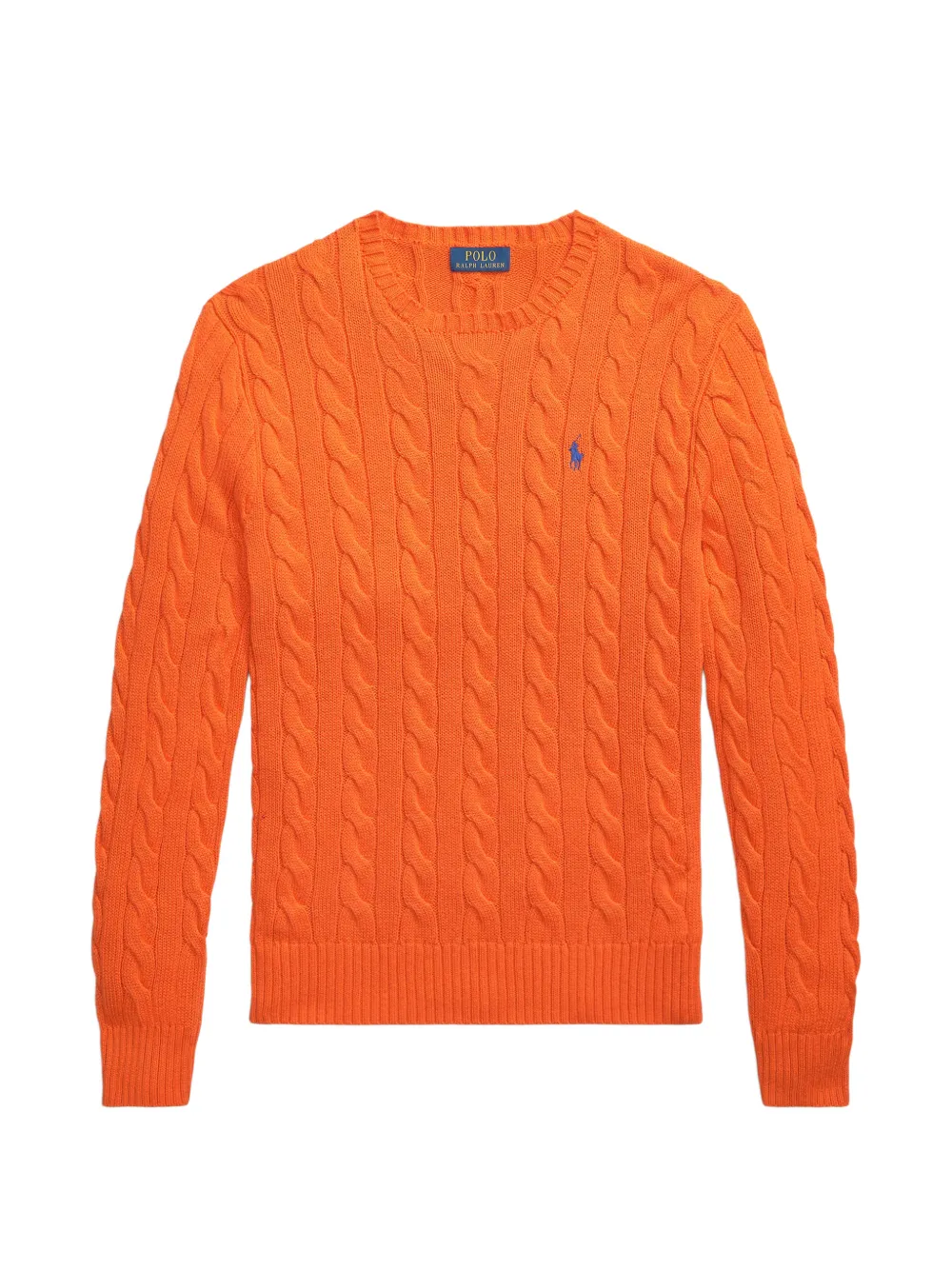 Polo Ralph Lauren cable-knit embroidered sweater - Arancione
