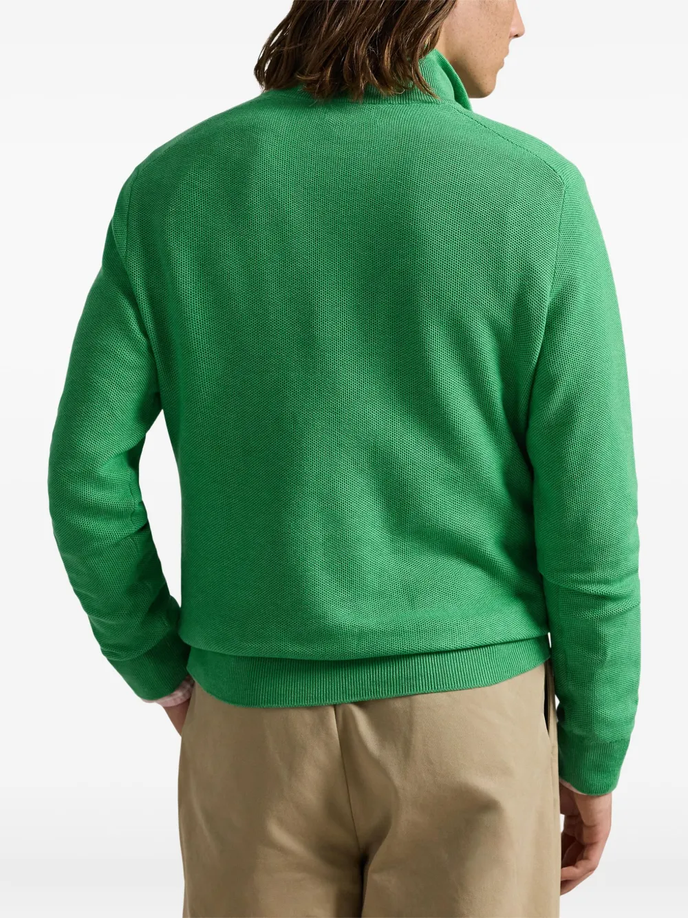 Polo Ralph Lauren Katoenen trui met rits Groen