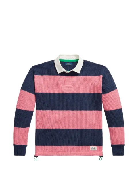 Polo Ralph Lauren pull style maillot de rugby à rayures