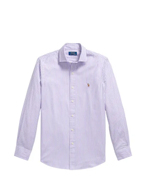 Polo Ralph Lauren camisa con bordado y motivo de rayas