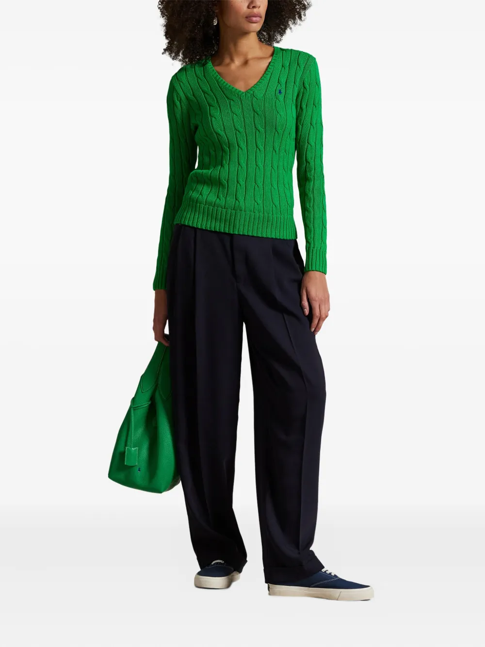 Polo Ralph Lauren Pullover Mit V-ausschnitt In Green