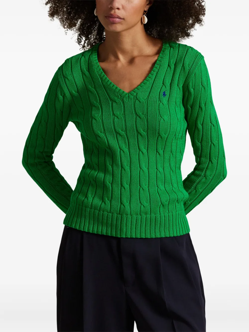 Polo Ralph Lauren Pullover Mit V-ausschnitt In Green