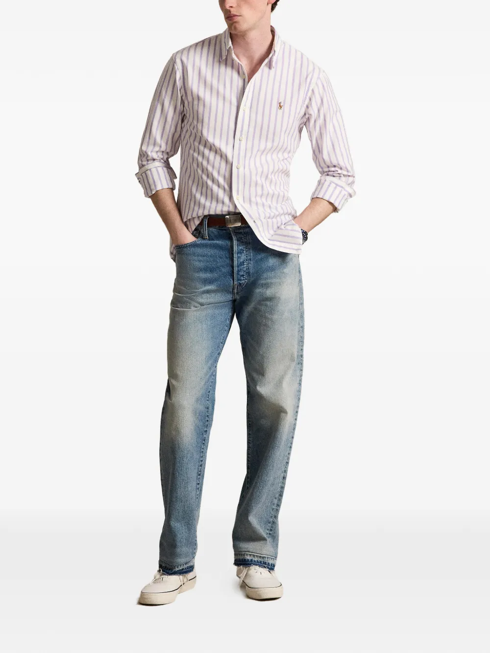 Polo Ralph Lauren Gestreept overhemd Wit