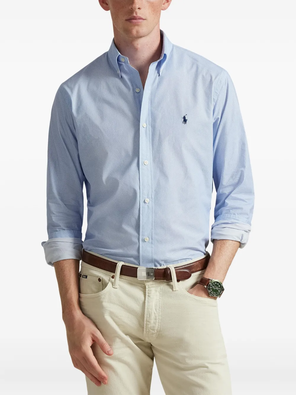 Polo Ralph Lauren Overhemd met knopen Blauw