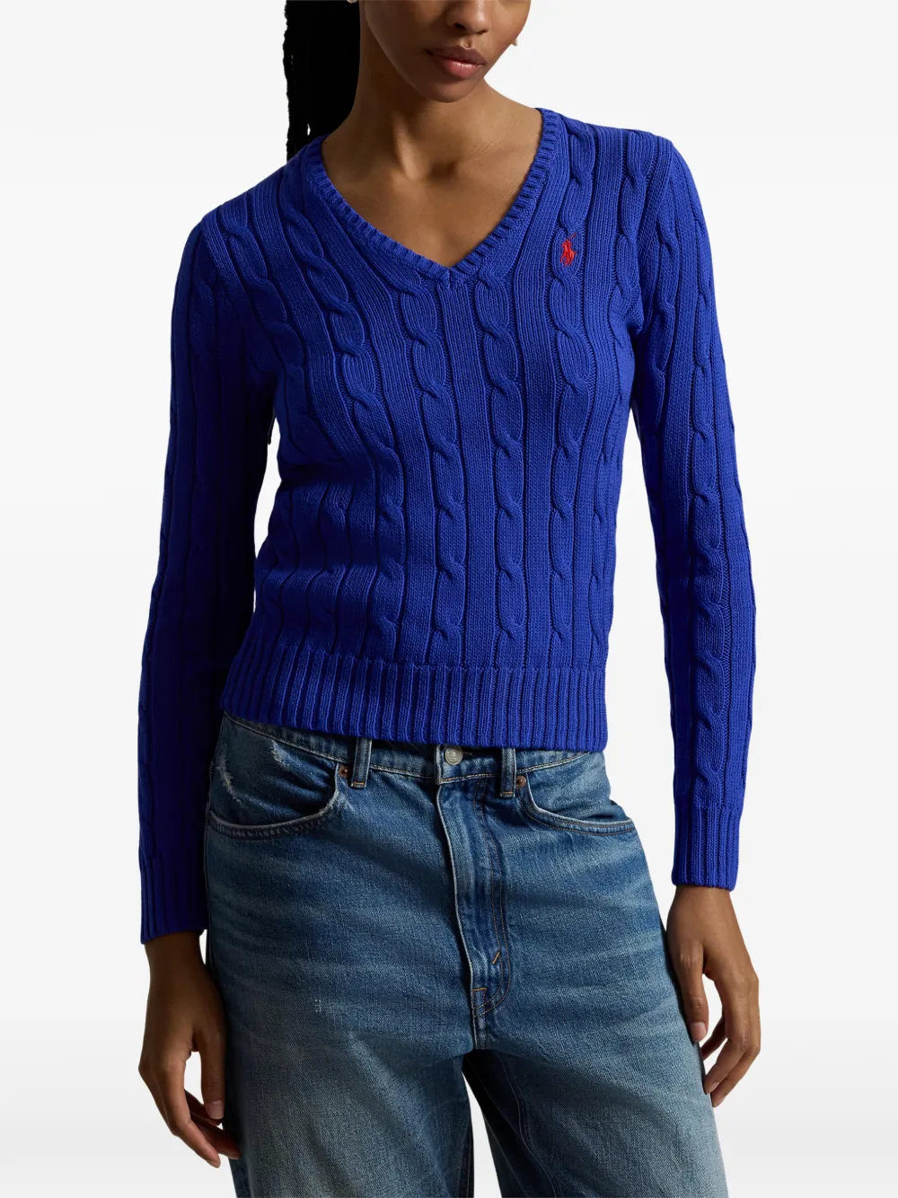 Polo Ralph Lauren Kabelgebreide trui Blauw
