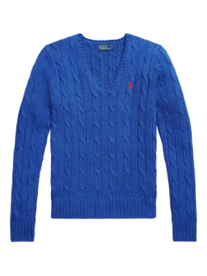 Polo Ralph Lauren Suéter De Tricô Com Zíper | Azul | FARFETCH BR